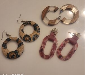 3 pair earrings, 2 new